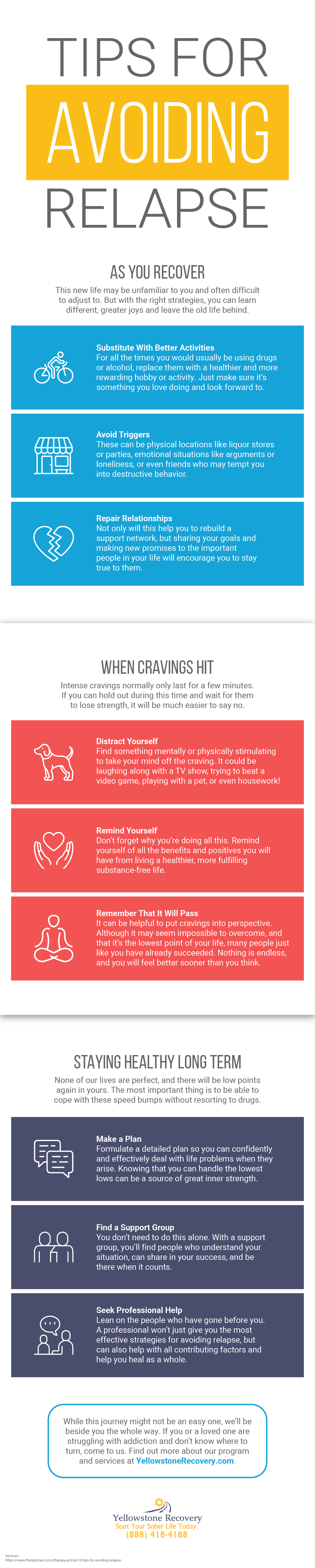 Tips for Avoiding Relapse (Infographic)